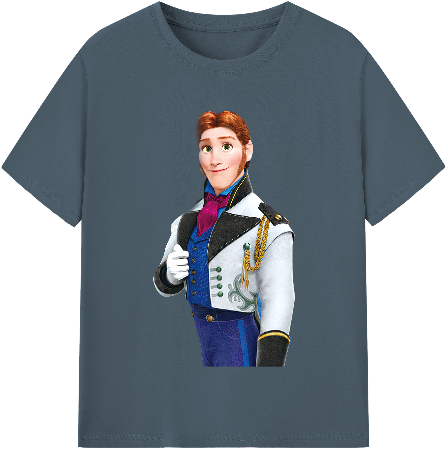 （画像用） アナと雪の女王 アンナ エルサ Frozen Anna Elsa 綿100％半袖Tシャツ（フロントプリント）